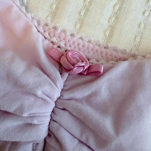 NWT Skims Fits Everybody Picot Skimpy Scoop Bralette Cherry Blossom Tonal Sz M - Picture 5 of 7